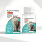 Cat Probiotic Supplement Tablets, Gut & Digestive Health Support With Vitamin B2 & Selenium, Immune, Skin & Vision Care, 80 Tablets